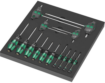 9712 Schuimrubberen inzetstuk met TORX HF-schroevendraaiers Set 1, 14-delig Schroevendraaier