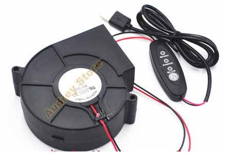9733 Usb DC5V 0.7A 3.7W 4000Rpm Kleine Dubbele Kogellager Hoge Midden En Lage Snelheidsregeling Ventilator Air blower