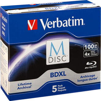 98913 M-Disc Blu-ray XL 100 GB 5 stuk(s) Jewelcase