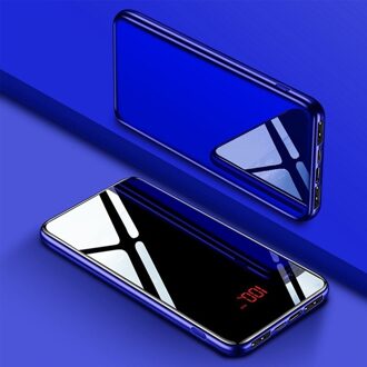 99000Mah Power Bank Grote Capaciteit Draagbare Oplader Digitale Display Poverbank Voor Xiaomi Mi Iphone blauw-50000mAh