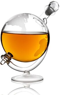 990Ml Glazen Fles Globe Decanter Bar Levert Whiskey Container Hoge Borosilicaatglas Wijn Dispenser Woondecoratie