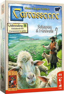 999 Games Carcassonne uitbreiding: Schapen en Heuvels spel