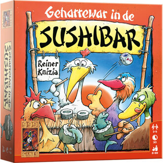 999 Games Geharrewar in de sushibar - dobbelspel
