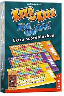 999 Games Keer op Keer Scoreblok 3 stuks Level 2, 3 en 4 - Dobbelspel - 8+