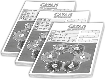 999 Games Scoreblokken Catan - Het Dobbelspel (3 stuks)