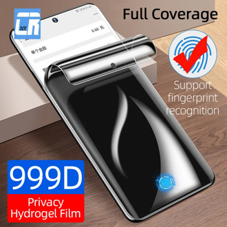 999D Privacy Full Curved Hydrogel Film for Samsung galaxy S20 Ultra Screen Protector for Samsung Note 10 9 8 S10 S9 S8 Plus Film
