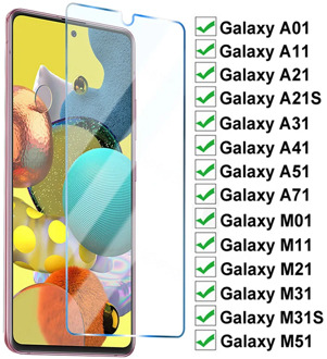 999D Protective Glass On For Samsung Galaxy A01 A11 A21 A31 A41 A51 A71 Tempered Screen Protector M01 M11 M21 M31 M51 Glass Film