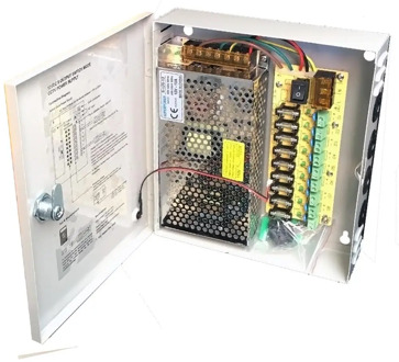 9CH AC100-240V To DC12V 5A 10A 15A Power Supply Box Adapter Transformer for CCTV Security Camera LED Strip String Light