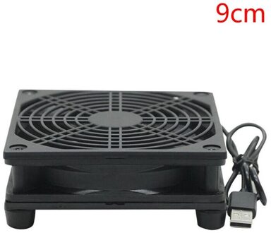 9Cm/12Cm Koelventilator Dc 5V Usb Voeding Stille Ventilator Voor Router Tv Set-top Box