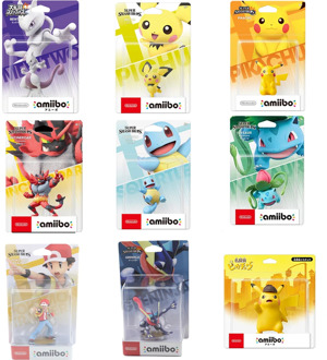 9cm Pokemon Pikachu Amiibo Nintendo Japanese Charizard Greninja Squirtle Action Figure Model Modification Deformable Toy Gift
