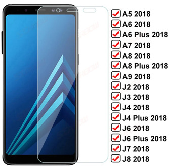 9D Anti-Burst Protective Glass For Samsung Galaxy A6 A8 Plus A5 A7 A9 2018 Screen Protector J4 J6 Plus J2 J7 J8 2018 Glass Film