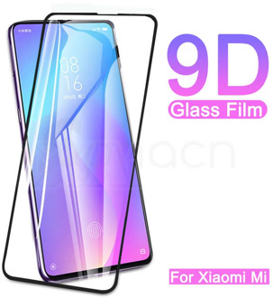 9D Full Cover Glass On Xiaomi Mi 10 9 Lite 9T Tempered Glass For Xiaomi A3 A2 Lite A1 9 SE 6 6X 5X Screen Protector Glass Film