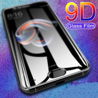 9D Full Cover Protective Glass For Xiaomi Mi 5 5S Plus 5X 6 6X 8 SE A1 A2 Lite Tempered Screen Protector Pocophone F1 Glass Film