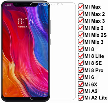 9D Full Cover Tempered Glass For Xiaomi Mi 8 SE A2 Lite Mix 2 2S 3 Protective Glass Film On the Mi 6 6X Max 2 3 Screen Protector