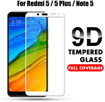 9D Full Cover Tempered Glass For Xiaomi Redmi Note 5 Global version Screen Protector for Redmi Note 5 Pro Note5 Protective Film