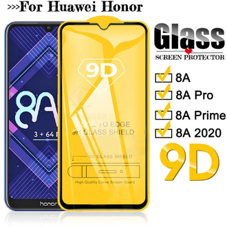 9D full glue Tempered Glass For Honor 8a pro prime 2020 Protective Glass Screen Protector For Huawei Honer Honor8a 8 A A8 8apro