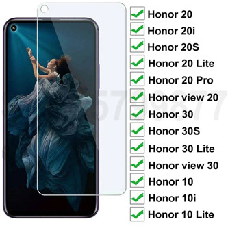 9D Protection Glass On For Huawei honor View 20 30 20S 30S Tempered Screen Protector For Honor 30 20 10 Lite 10i 20i Glass Film