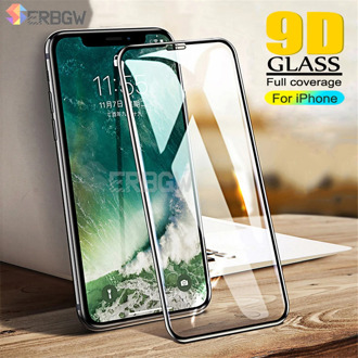 9D protective glass for iPhone 6 6S 7 8 plus X glass on iphone 11 Pro XS MAX screen protector For iPhone7 10 XR protection Film