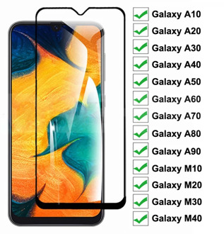 9D Protective Glass on the For Samsung Galaxy A10 A30 A40 A50 A60 Screen Protector For Samsung A70 A80 A90 Glass M10 M20 M30 M40