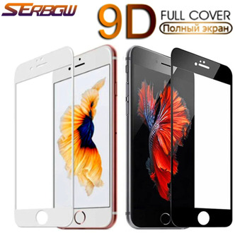 9D Safety Full Protection Glass For iPhone 7 8 6 6S 5 5S SE 2020 Tempered Screen Protector For iPhone 6 6S 7 8 Plus Glass Film