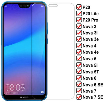 9D Tempered Glass For Huawei P20 Lite Pro Nova 3 3i 3e Screen Protector On Huawei Nova 5 5T 5i 4 4e 6 7 SE Protective Glass Film