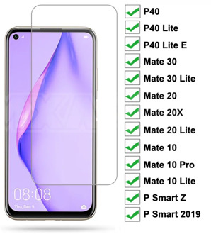 9D Tempered Glass For Huawei P40 Lite E P Smart Z 2019 Screen Protector Protective Glass For Huawei Mate 30 20 10 Lite 20X Film