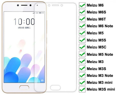 9D Tempered Glass For Meizu M6 M5 M3 M3S Note Glass Screen Protector Meizu M6S M6T M5S M5C M3 mini Safety Protective Glass Film