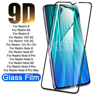 9D Tempered Glass For Redmi 8 8A 9 10X Pro Film Screen Protector For Xiaomi Redmi Note 8 8T 9 9S Pro Max Protective Glass HD