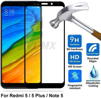9D Tempered Glass For Xiaomi Redmi Note 5 Note5 Pro global Glass Protective For Redmi 5 redmi5 Plus Full Cover Screen Protector