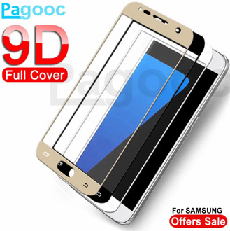 9D Tempered Glass on For Samsung Galaxy A3 A5 A7 J5 J3 J7 2017 2018 Screen Protector Safety Glass For Samsung S7 Protective Film
