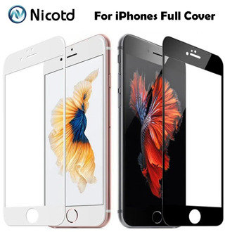 9H 2.5D Full Cover Tempered Glass For iPhone 7 7 8 Plus Explosion-Proof Screen Protector Film For iPhone 6 6s Plus 8 8plus X