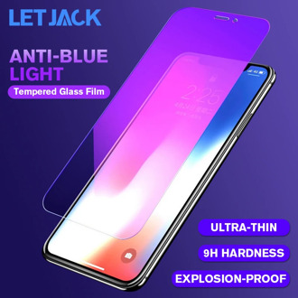 9H Anti Blue Light Screen Protector On The for Apple iPhone 7 8 6 6S Plus Tempered Glass for iPhone X XR XS MAX Protective Film