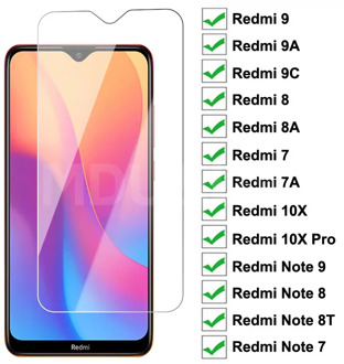 9H Protective Glass For Redmi 10X Note 7 8 8T 9S 9 Pro Max Screen Protector Glass Xiaomi Redmi 9 9A 9C 8 8A 7 7A Tempered Glass