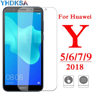 9H Protective Tempered Glass on For Huawei Y5 Y6 Y7 Y9 Prime 2018 2019 Screen Protector Huawei Y5 Lite Safety Glass Film Case