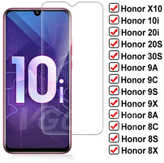 9H Tempered Glass For Huawei honor 10 Lite 10i 20i 9A 9C 9S 9X Protective Glass Honor 8A 8C 8S 8X 20S 30S Screen Protector Film