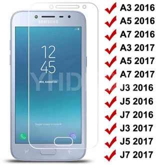9H Tempered Glass on For Samsung Galaxy S7 A3 A5 A7 J3 J5 J7 2016 2017 J2 J4 J7 Core J5 Prime Screen Protector Protective Glass