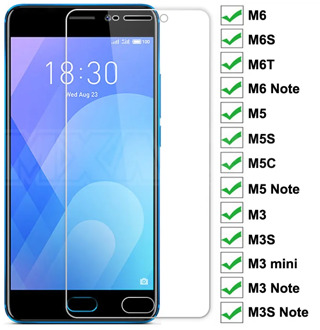 9H Tempered Glass on the For Meizu M6 M5 M3 M3s Note Protective Glass Meizu M6S M6T M5S M5C M3 mini Screen Protector Glass Film