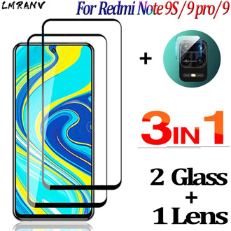 9H Xaomi Redmi Note 9 Pro Glass+Lens Film Red mi Note9 S Screen Protector Tempered Glass Xiaomi Note 9S A 8 T Protective Glasses