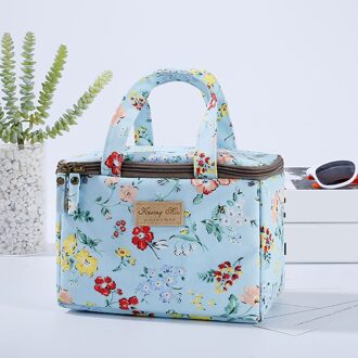 9L Lunch Tas Portable Grote Capaciteit Waterdichte Bloemen Multifunctionele School Werk Voedsel Bier Ijs Geïsoleerde Thermische Handtas stijl B S