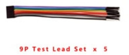9P Test Lead Set Voor Kingst Logic Analyzer, Test Kabels, Siliconen Draad, 5 Stuks