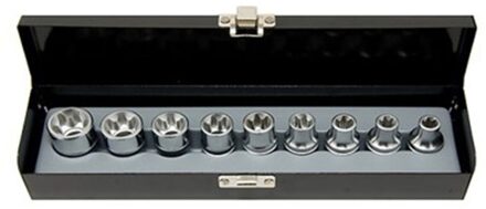 9pc 1/2" Star socket 4093