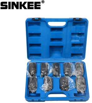 9pc Axle Nut Socket Set 1/2" Deep Drive 29 30 31 32 33 34 35 36 38mm Impact