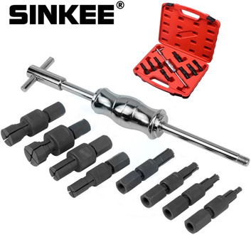 9pc Blind Hole Kit Slide Hammer Pilot Internal Bearing Puller Bearing Extractor Removal Kit SK1034