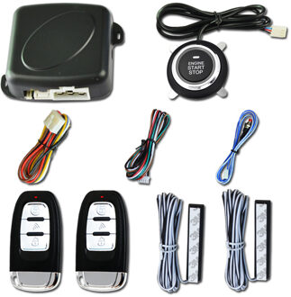 9Pc diy Auto SUV Keyless Entry Motor Start Keyless Alarmsysteem Drukknop Remote Starter Stop Automobiles Auto accessoires