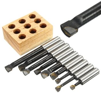 9Pcs 12Mm Schacht Kotterbaar Set Hardmetalen Draaibank Gereedschap Voor Draaibank Frezen Saai Gat