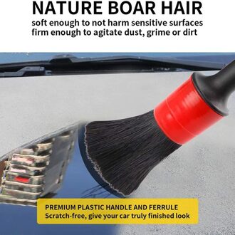 9Pcs Auto Detaillering Borstel Voor Wassen Auto Interieur Schoonmaken Wiel Spacerims Dashboard Ontluchter Bekleding Detaillering Tool