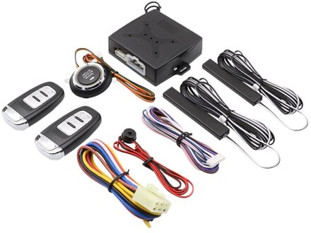 9Pcs Auto Suv Keyless Entry Motor Start Keyless Alarmsysteem Drukknop Remote Starter Stop Automobiles Auto Accessoires