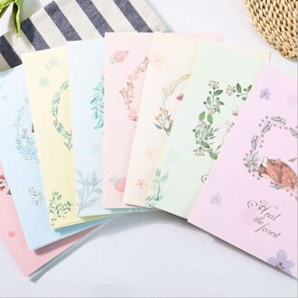 9Pcs Kawaii 3 Enveloppen Met 6 Lakens Letters Schrijven Envelop Brief Set Uitnodigingen Card Briefpapier