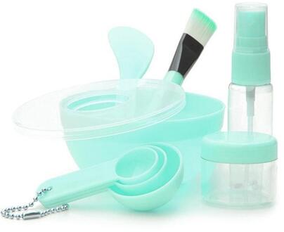 9Pcs Makeup Tools Diy Gezicht Masker Borstel Lepel Stok Makeup Brush Maken Tools Voor Masker Set Up A7V6 groen