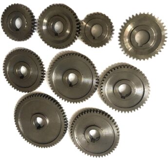 9Pcs/Set CJ0618 Huishoudelijke Kleine Draaibank, Micro Draaibank Gear, Metalen Uitwisseling Gear